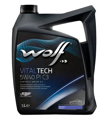 Моторное масло Wolf VitalTech 5W-40 PI C3, 5л 
